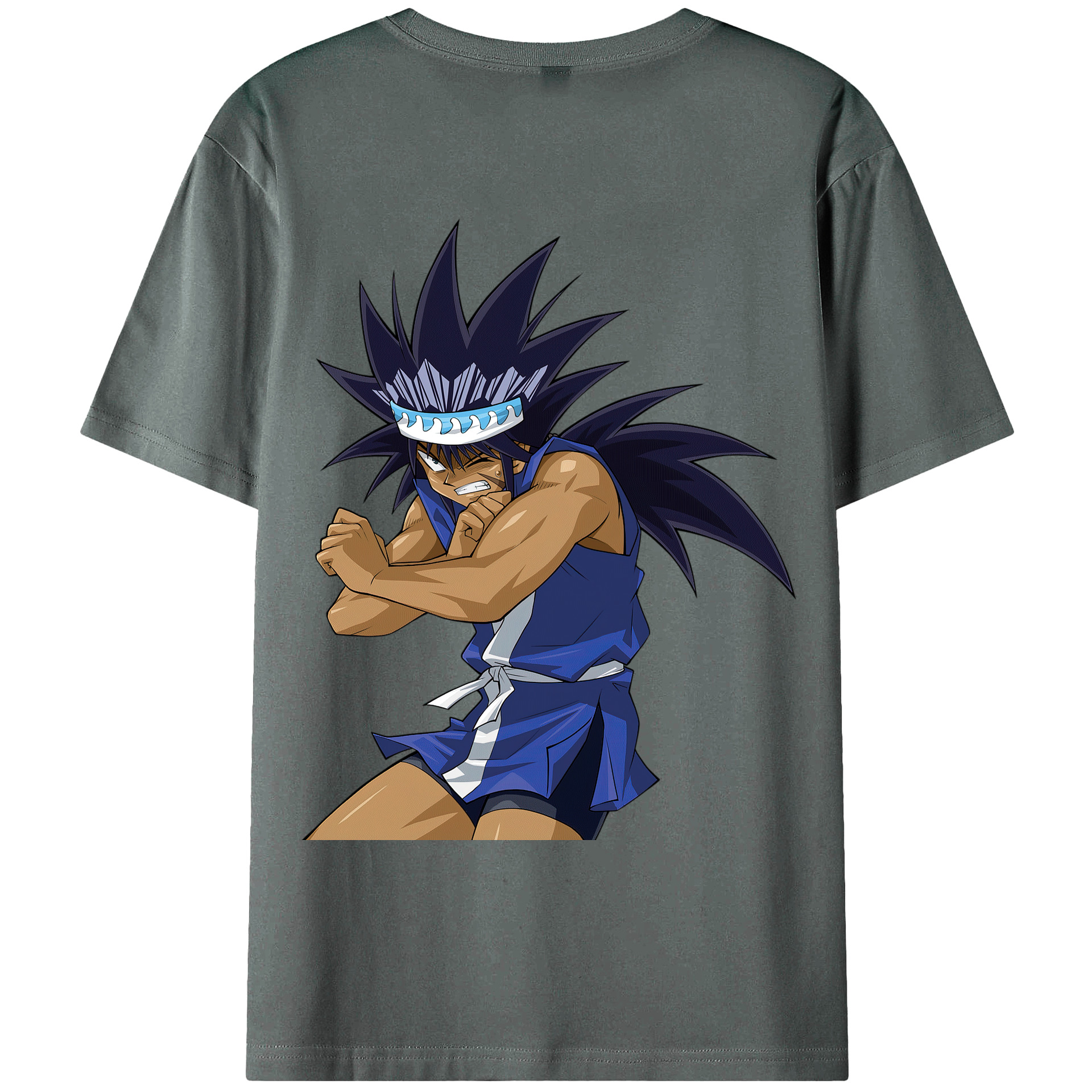 （画像用） 遊☆戯☆王 Yu-Gi-Oh! 綿100％ メンズ半袖Tシャツ（バックプリント） 通気性